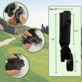 CHOYTONG umbrella holder on a stroller demonstrates wind-resistant plastic build.