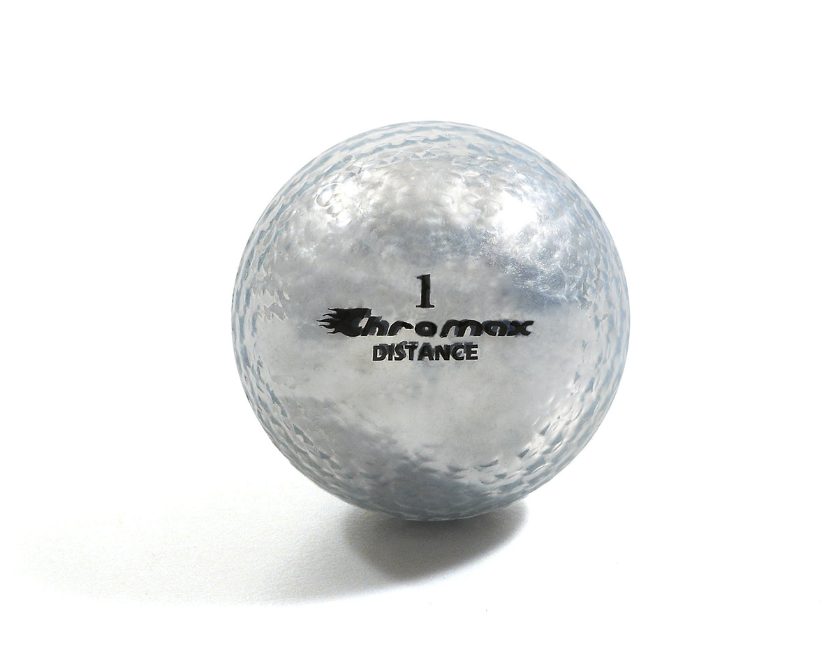 Chromax distance golf balls silver pack visible in all light conditions for faster play