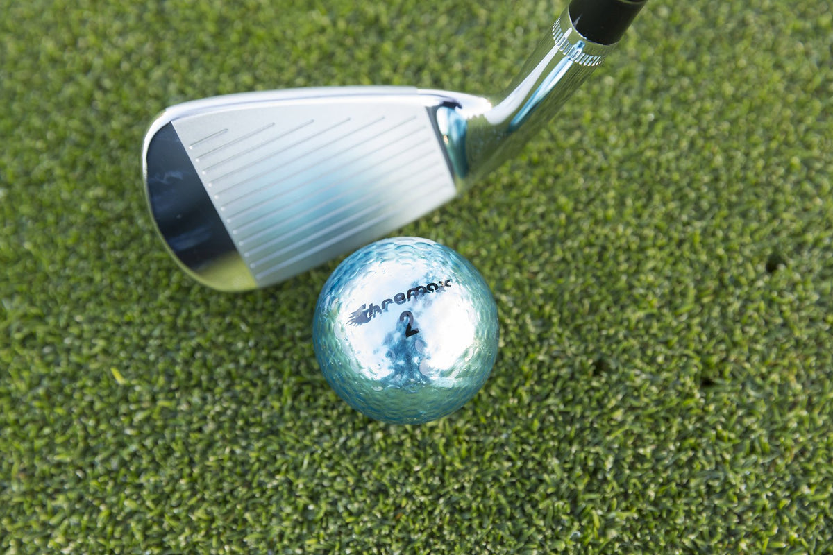 Chromax Metallic M5 pink golf ball improves course visibility and choice.