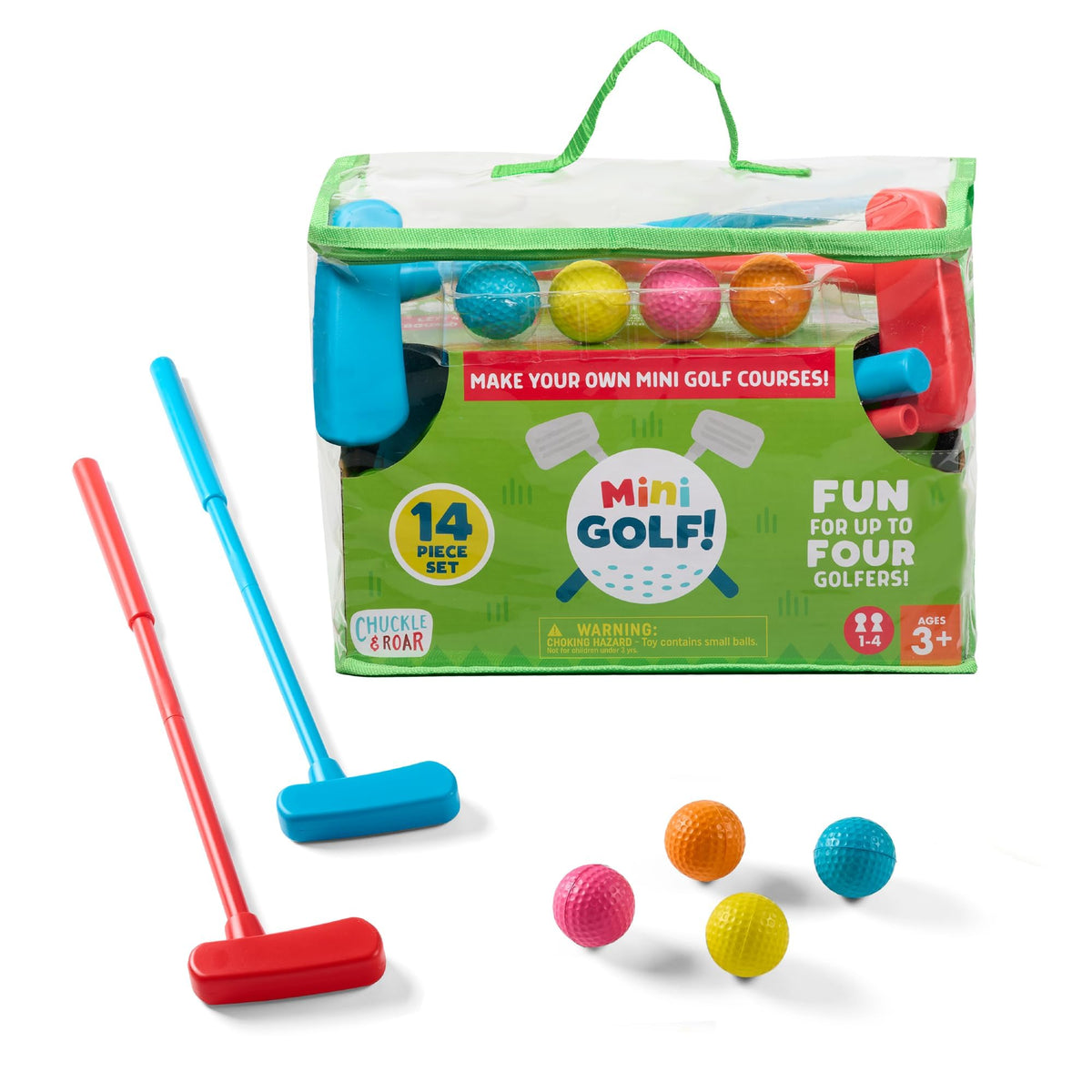 Chuckle & Roar Mini Golf holes set for creative course design and family fun.