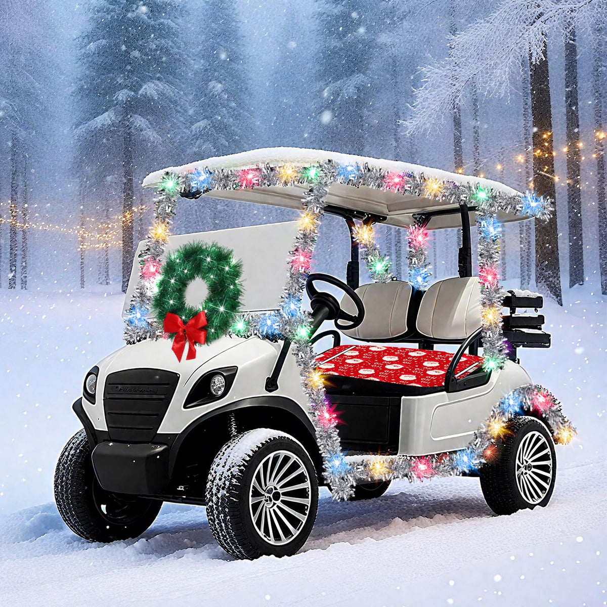 Chunful complete golf cart decoration set for holiday parades and events