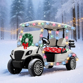 Chunful complete golf cart decoration set for holiday parades and events