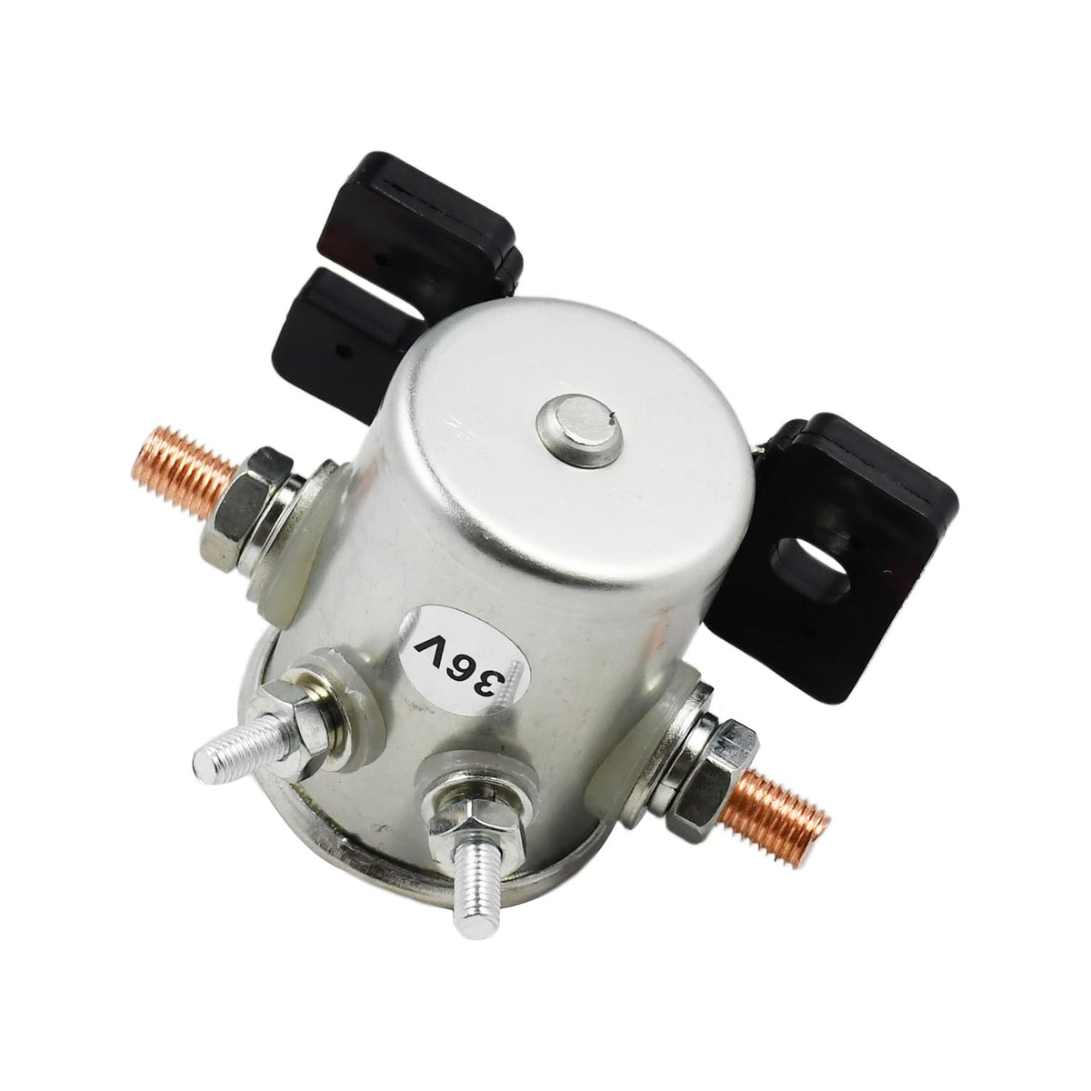 36V DC solenoid wiring view showing 4 terminals