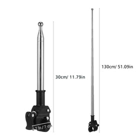 Ciieeo compact retractable flag-pole stores easily in a backpack.