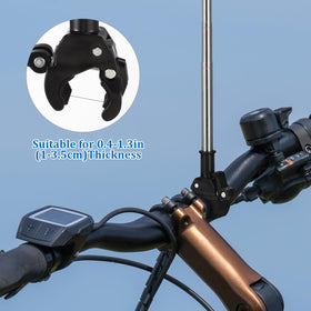 Ciieeo rugged-metal-pole withstands outdoor weather without bending.