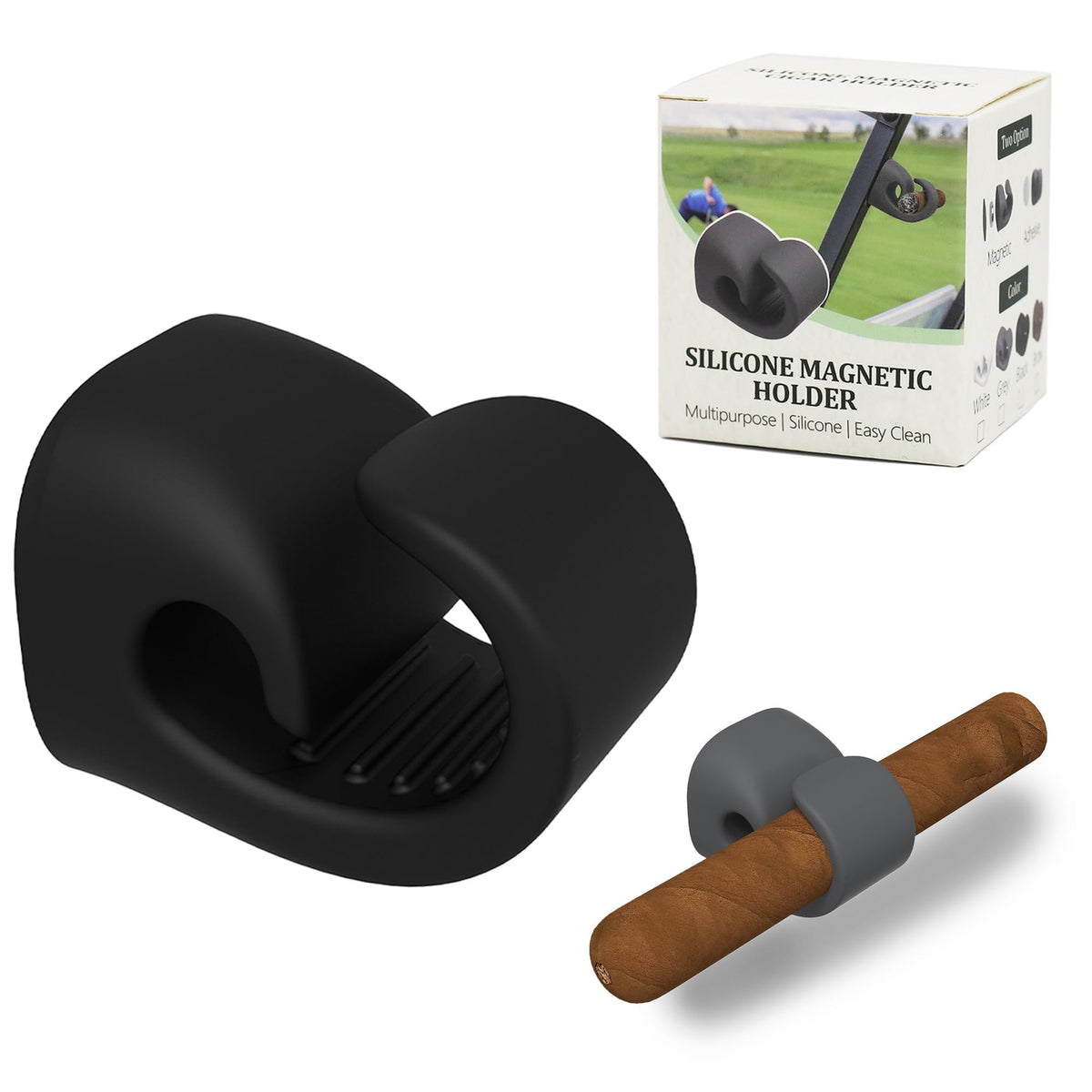 Cilkus magnetic golf cart mount set securely attaches to metal surfaces for easy access