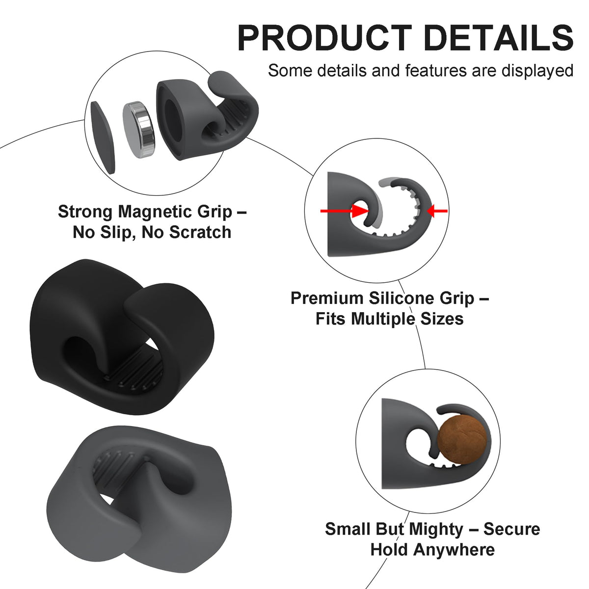 Cilkus outdoor attachment closeup shows durable weather-resistant silicone texture