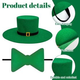 Cinrobiye adhesive eyes creating a friendly leprechaun look
