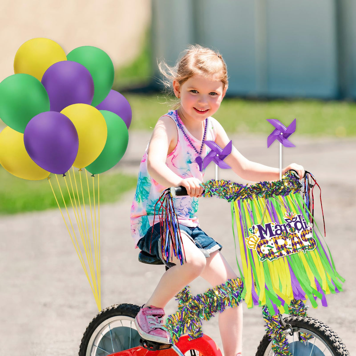Cinrobiye Mardi Gras kit hanging card sign for easy messaging