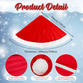 Cinrobiye Santa hat made of felt highlights soft texture and vivid color.