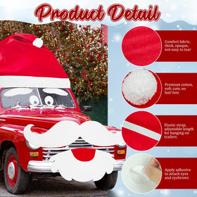 Cinrobiye Santa mustache creates whimsical, eye catching holiday style.