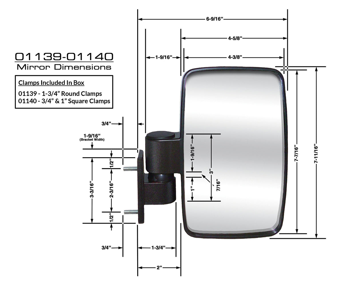 Cipa 01140 ball and socket viewing angle provides flexible adjustment