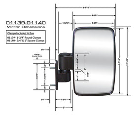 Cipa 01140 ball and socket viewing angle provides flexible adjustment