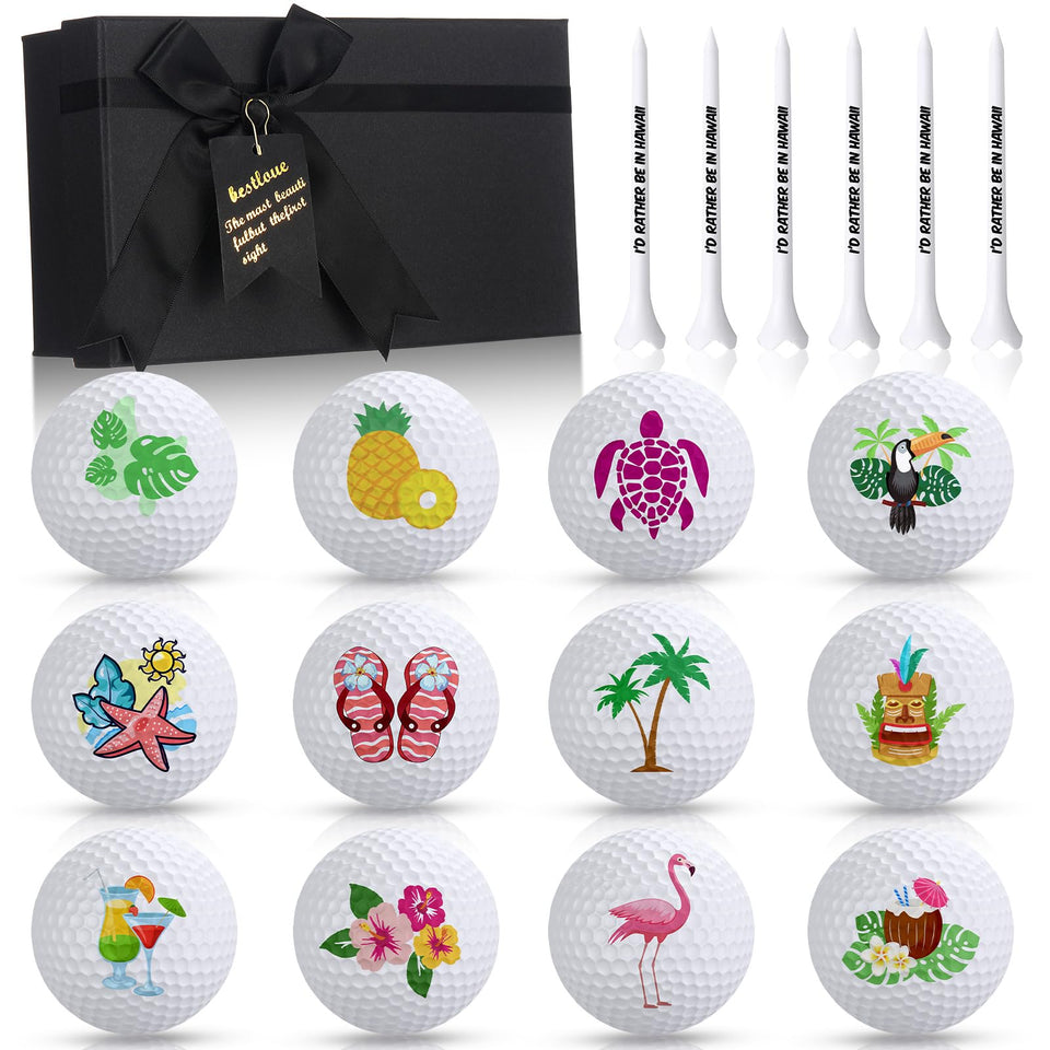 Civaner Hawaii golf balls with flamingo designs for fun practice sessions