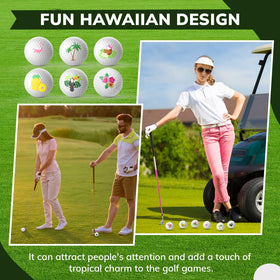 Civaner Hawaii golf balls with floral pattern for vibrant course visuals