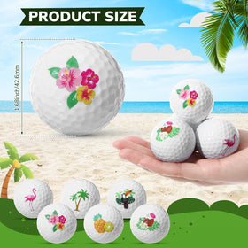 Civaner Hawaii golf balls with palm tree pattern for bright practice