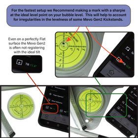 Claire's Prints Mevo Gen 2 stand stays precise on uneven surfaces.