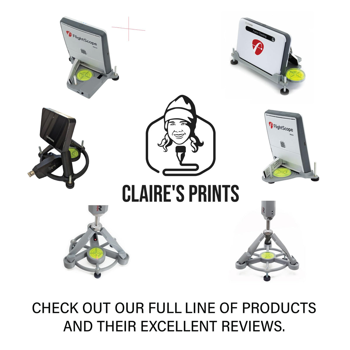 Claire's Prints compact design for easy transport between home, simulator, and range.