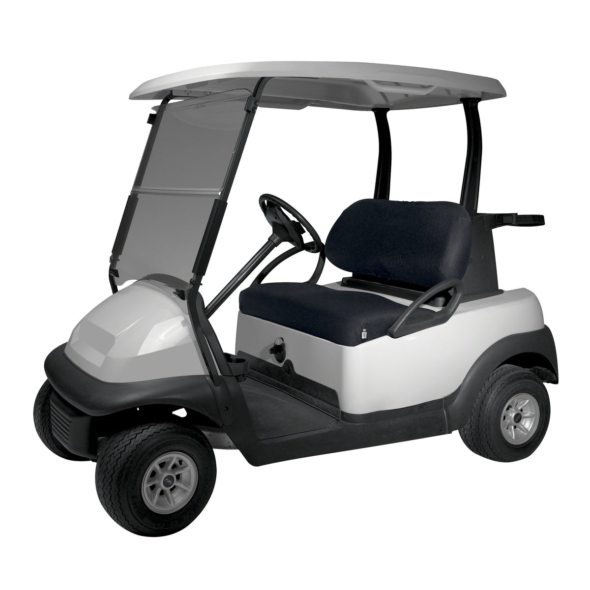 Classic Accessories Fairway diamond air mesh seat cover in black protects seats with breathable comfort.