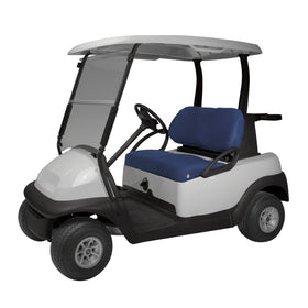 Classic Accessories Fairway Diamond Air Mesh seat cover in navy, breathable for comfortable rides.