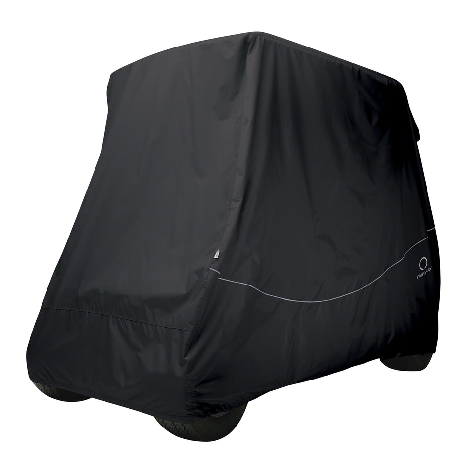 Classic Accessories Fairway Long Roof cover front view for a snug fit and protection