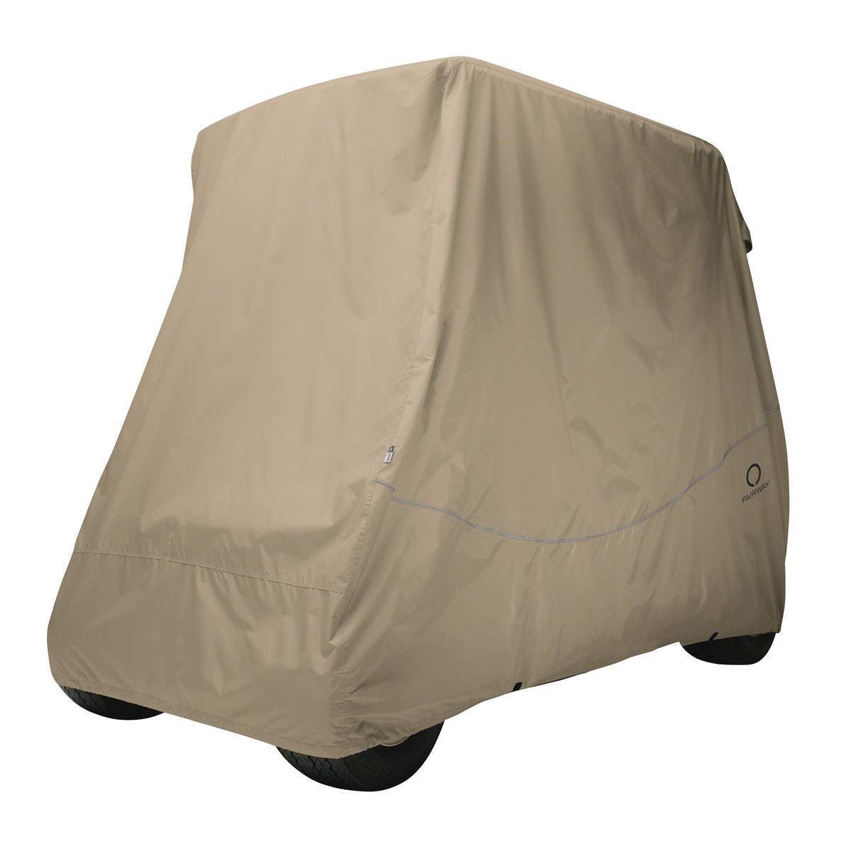 Classic Accessories Fairway Long Roof Quick-Fit Cover front view protects from sun and dirt