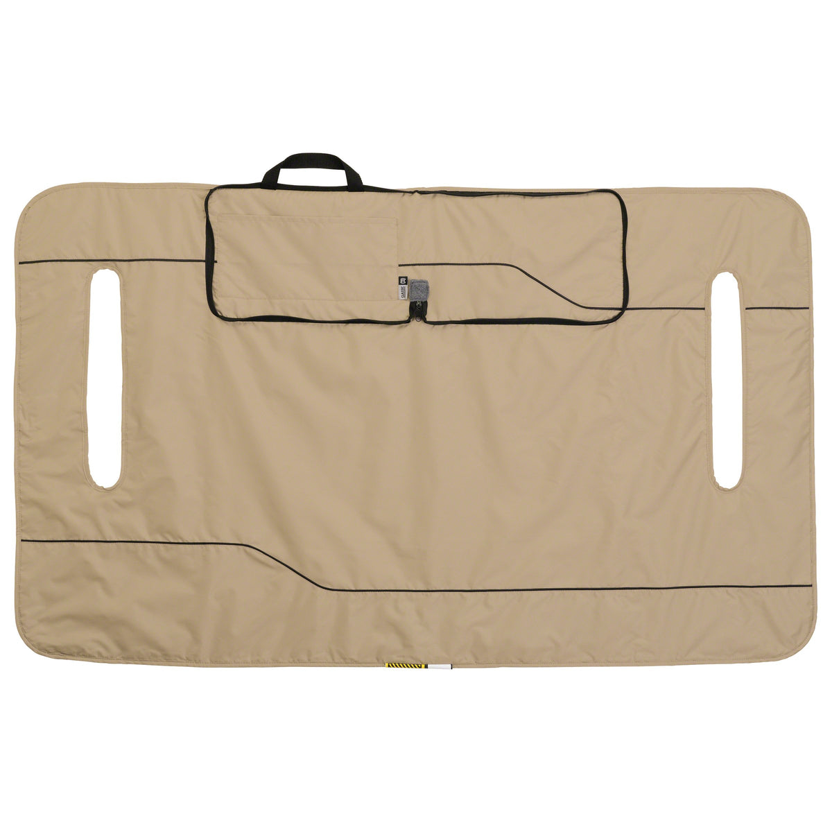 Classic Accessories Fairway seat blanket demonstrates water resistant material on course