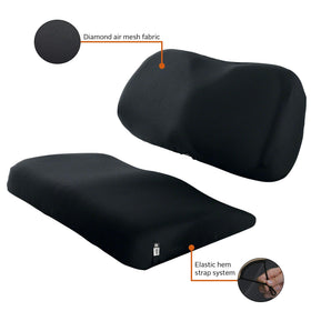 Classic Accessories Fairway seat cover on Club Car shows durable UV protection.