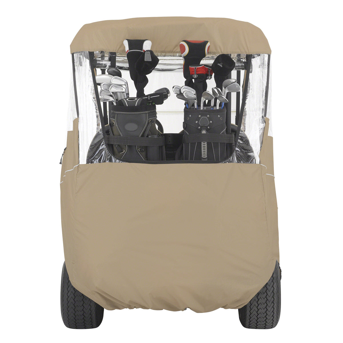 Classic Accessories Fairway enclosure enables easy access from interior and exterior zips.