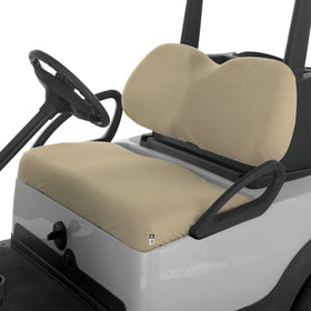 Classic Accessories Fairway seat cover renews worn golf seats with a fresh look