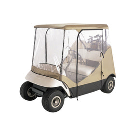 Classic Accessories QuadGear Extreme UTV Cab Enclosure front view protects against rain on Polaris Ranger