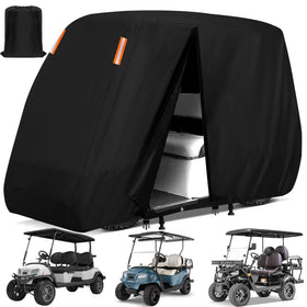 ClawsCover golf cart cover waterproof design protects during rain and storage.