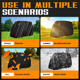 ClawsCover golf cart cover windproof buckles keep cover secure.