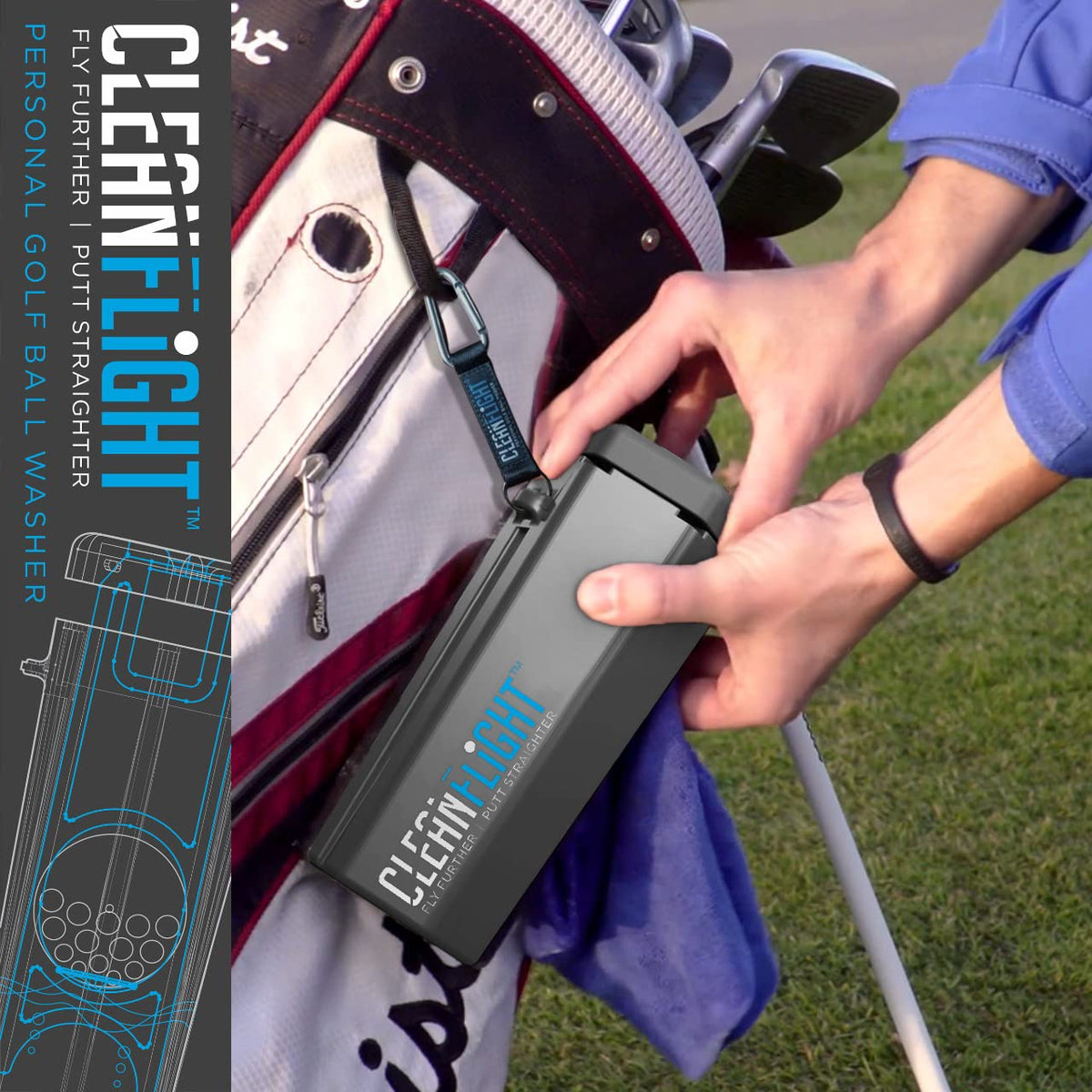 Clean Flight variable density brushes rotating a ball for dirt removal.
