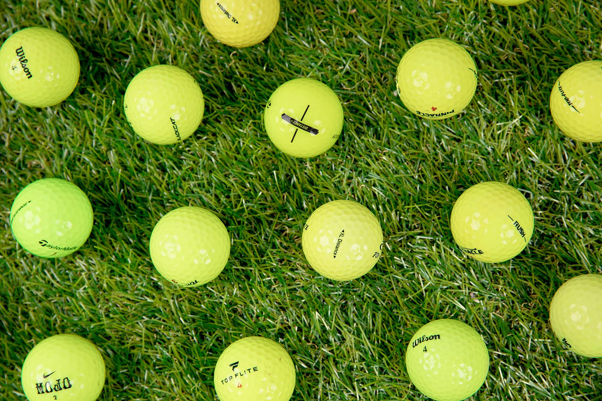 Clean Green Golf Balls brand variety indicates mixed value options and playability.