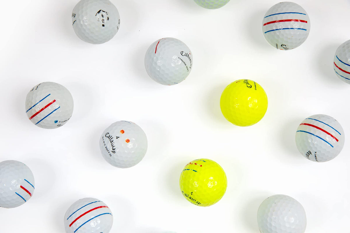 Clean Green Golf Balls Bulk pack with reusable mesh bag.