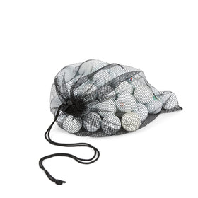 Close-up view of Clean Green Golf Balls showing logos and blemishes.