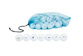 Clean Green Golf Balls collection pack shows mixed brands for practice and comparison.
