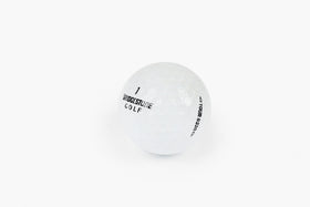 Clean Green Golf Balls show slight discoloration and logos without affecting play.