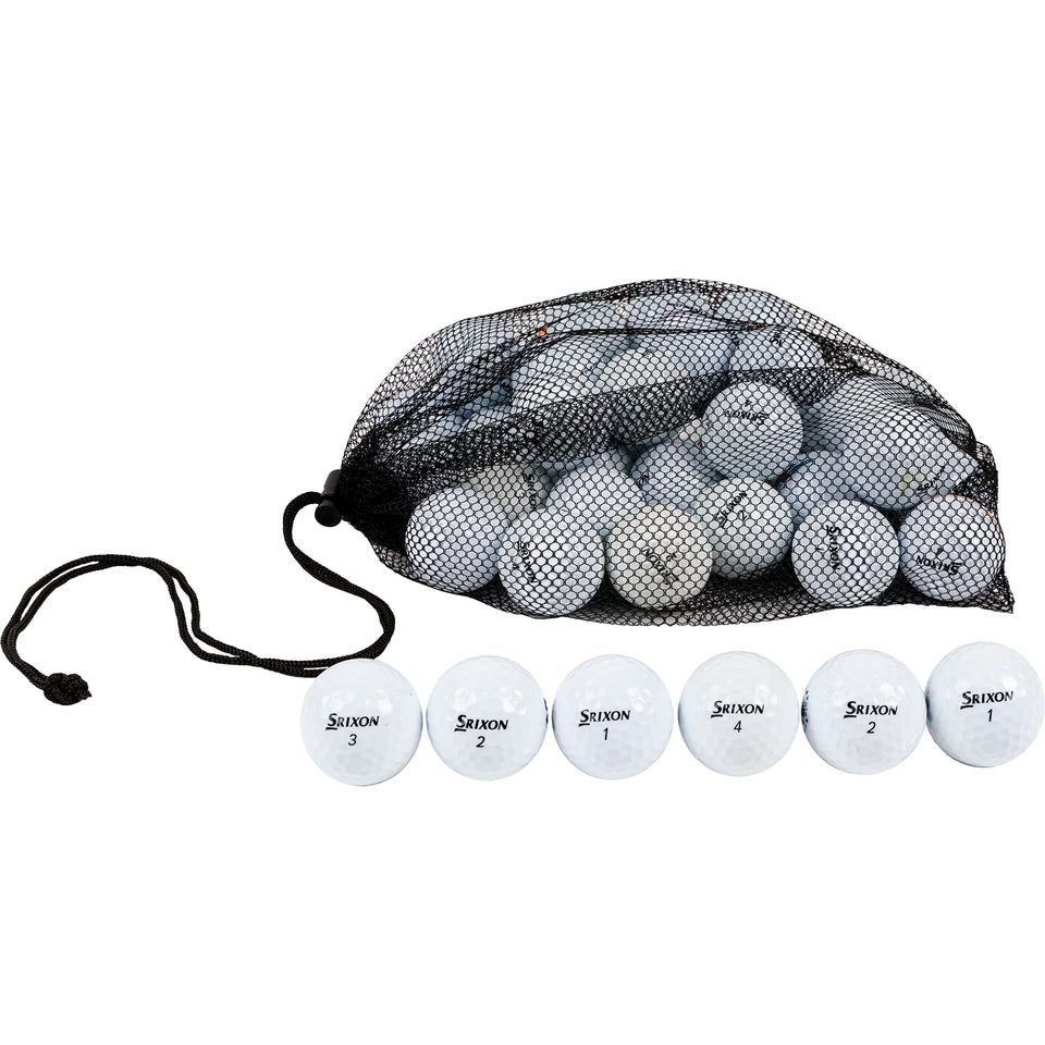 Clean Green Golf Balls exterior pack shot shows mixed Srixon Q-Star balls ready for use.