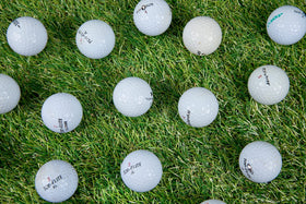 Clean Green Golf Balls logos and marks indicate recycled product benefits