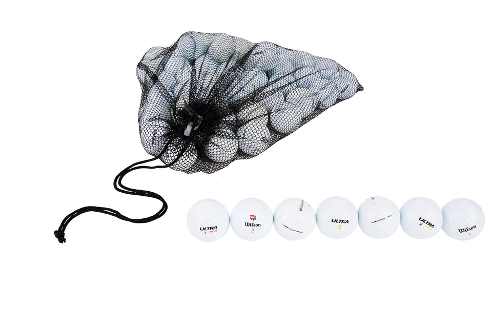 Clean Green Golf Balls mesh carry bag for easy transport during practice.