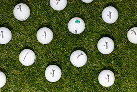Clean Green Golf Balls playable grade with minor cosmetic blemishes.