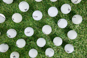 Clean Green Golf Balls USA-made label communicates local recycling commitment