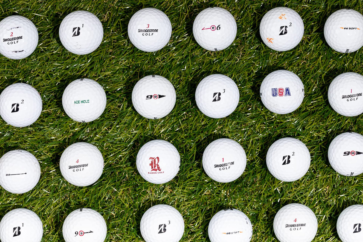 Clean Green Golf Balls USA-made and recycled with a sturdy mesh bag