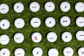 Clean Green Golf Balls USA-made and recycled with a sturdy mesh bag