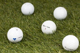 Clean Green Golf Balls USA-made and recycled for on-course use.