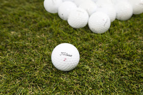 Recycled Titleist balls delivering reliable spin and flight