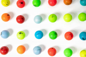 Bulk 24-pack Clean Green Golf Balls ready to play