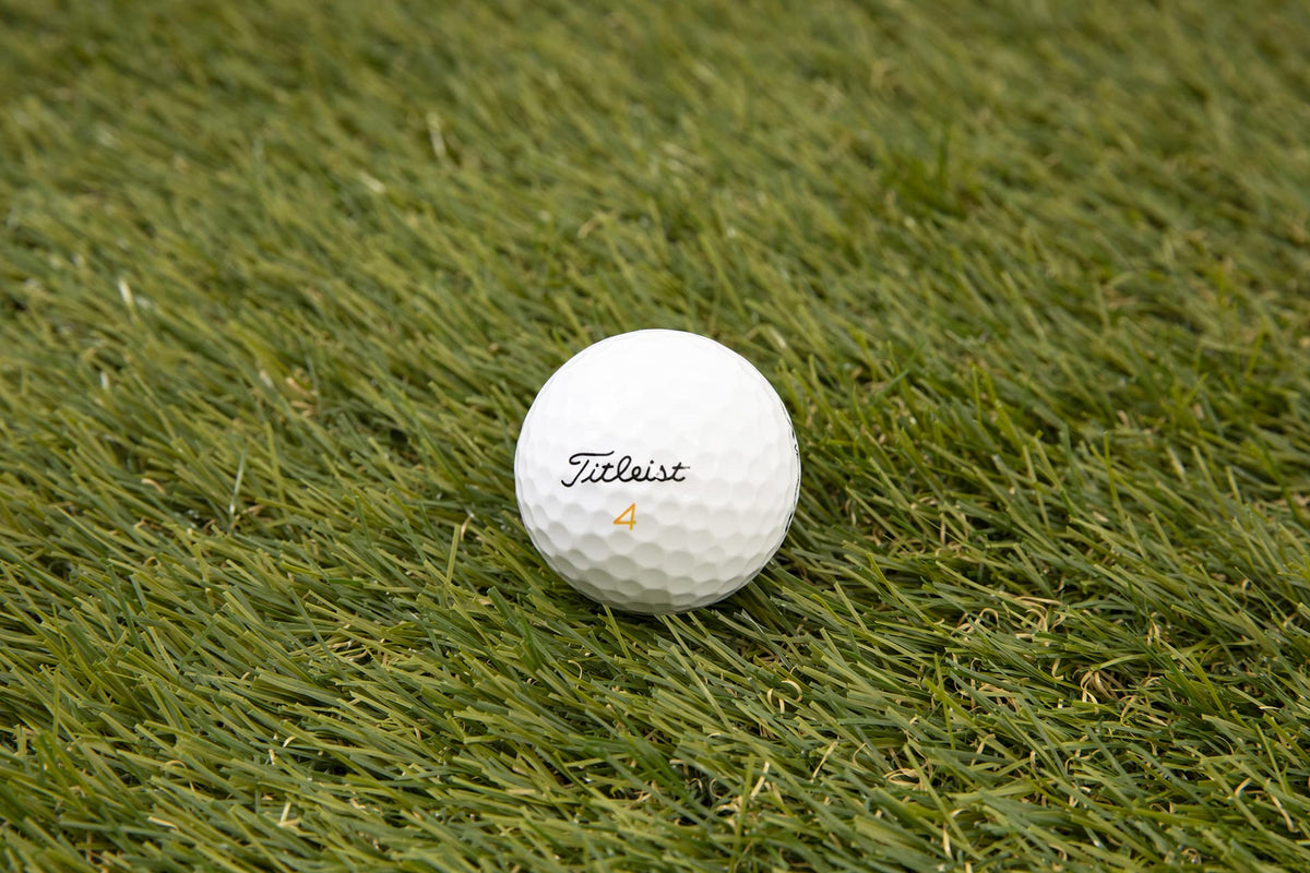 Clean Green Golf Balls close-up texture showing dimple design